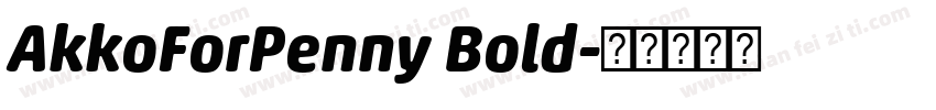 AkkoForPenny Bold字体转换